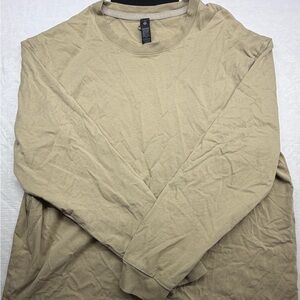 lululemon athletica Men's Tan Long Sleeve Tee